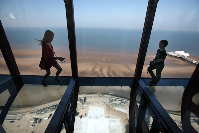 Blackpool tower kids