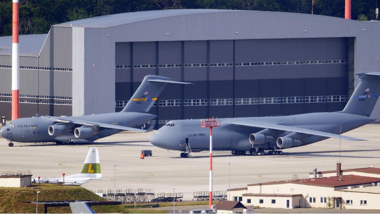Ramstein gilt als der größte Stützpunkt der US-Air Force außerhalb der USA. Foto: Ronald Wittek/Archiv