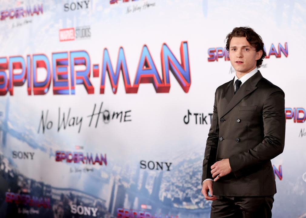 Tom Holland attends Sony Pictures' "Spider-Man: No Way Home" Los Angeles Premiere.