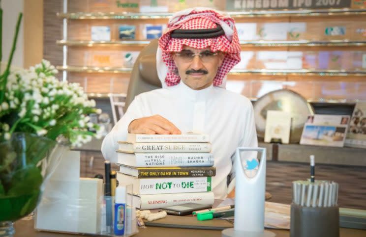 Saudi prince Alwaleed bin Talal (@Alwaleed_Talal/Twitter)