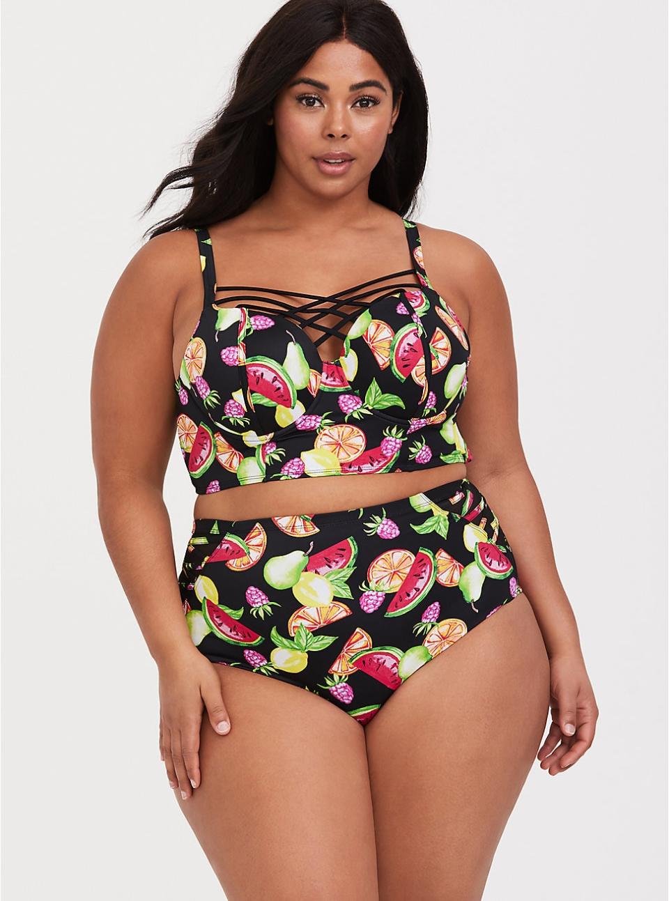 Fruit Strappy Push-Up Balconette Bikini Top