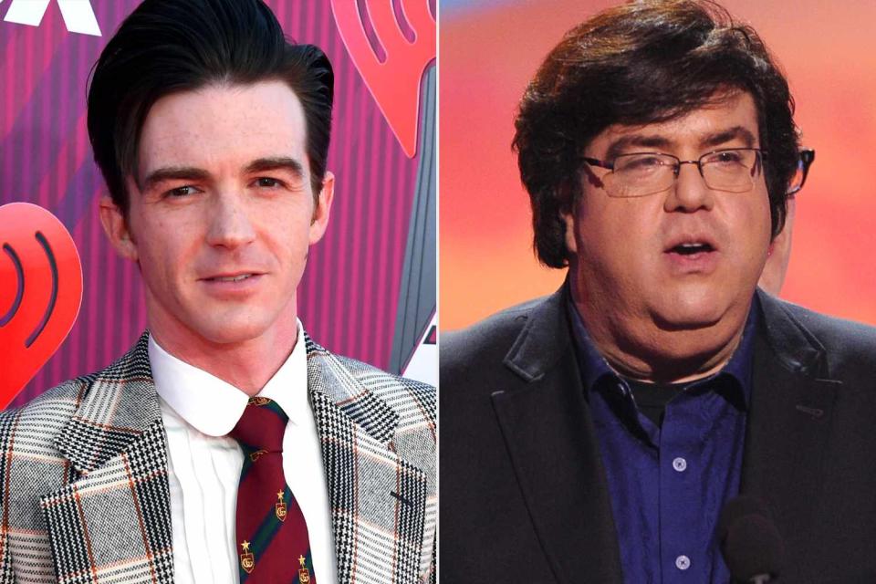 <p>Kevin Mazur/Getty; Kevin Winter/Getty</p> Drake Bell (left) and Dan Schneider