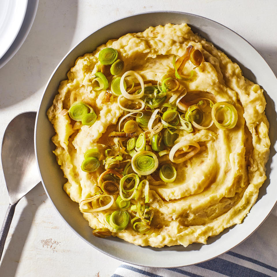 Mashed Potatoes & Turnips with Leeks