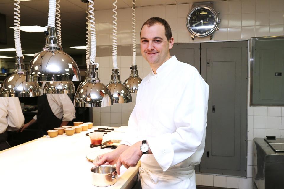 Blancpain honors three star Michelin Chef and Blancpain enthusiast Daniel Humm at Eleven Madison Park Restaurant on February 27, 2013 in New York City.