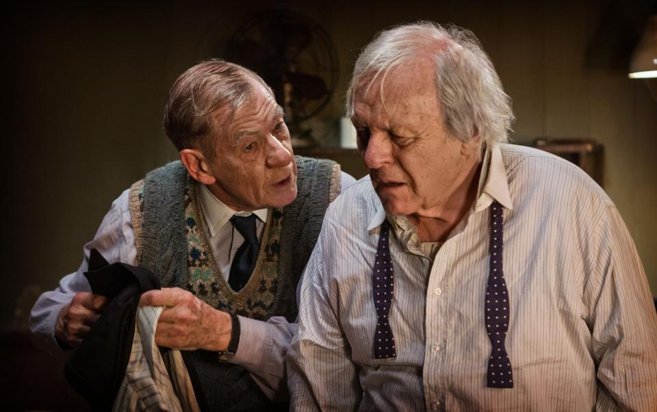 Ian McKellen and Anthony Hopkins in a 2015 BBC adaptation of The Dresser - Joss Barratt