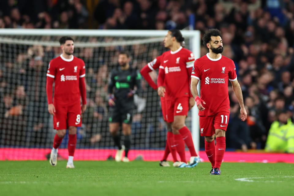La derrota ante el Everton prácticamente eliminó al Liverpool de la carrera por el tñitulo de la Premier League. (Foto: Robbie Jay Barratt - AMA/Getty Images)