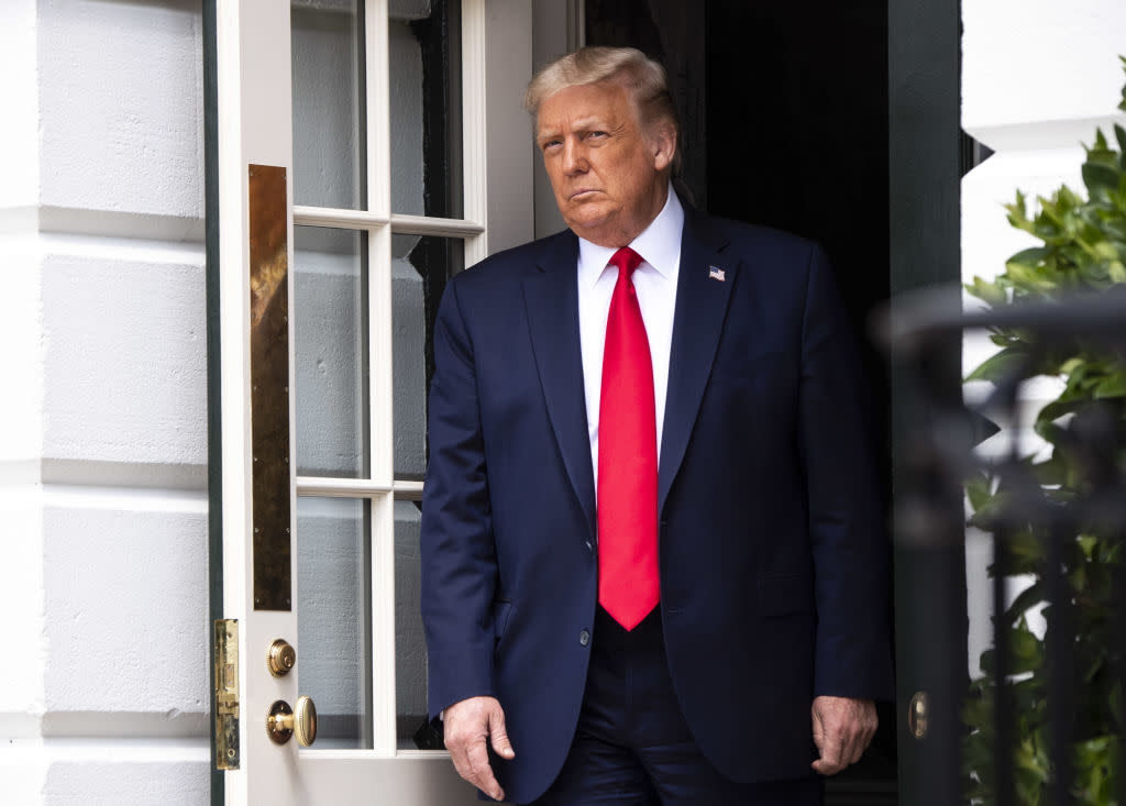 President Trump Departs White House For Ohio