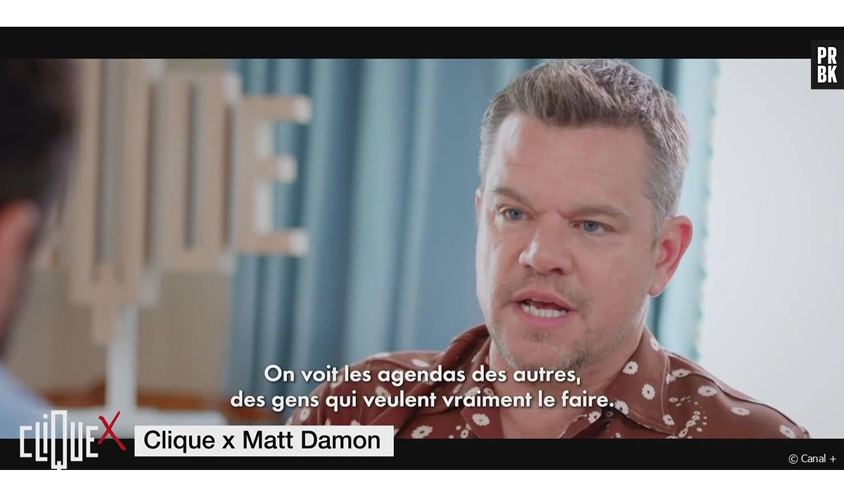 Matt Damon perturbé en pleine interview par... Emmanuel Macron
 - Canal +