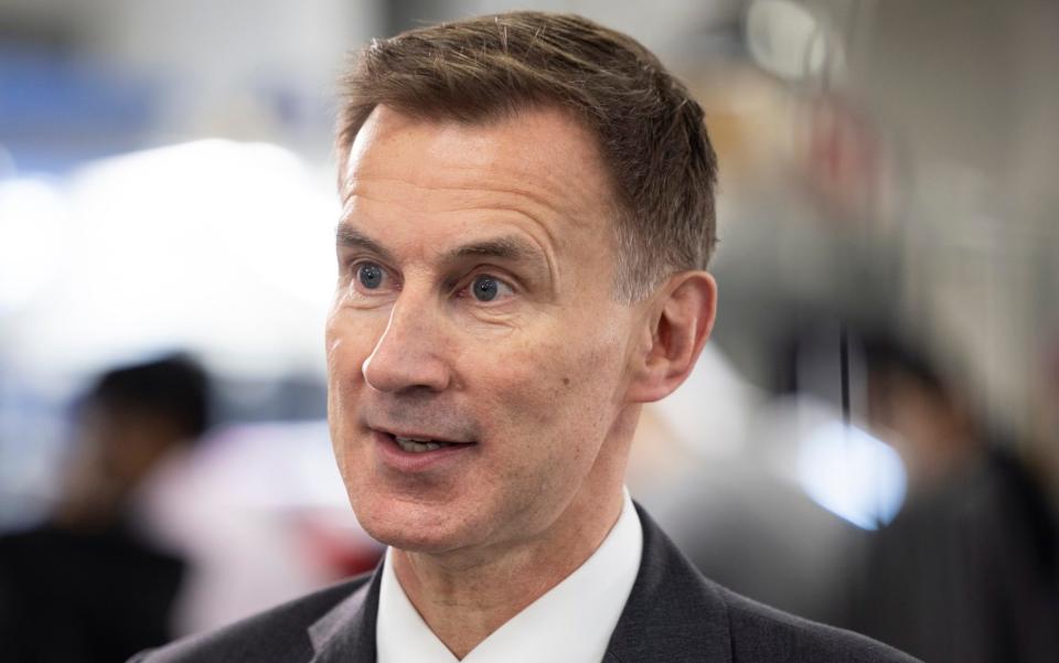 Jeremy Hunt under pressure from City figures