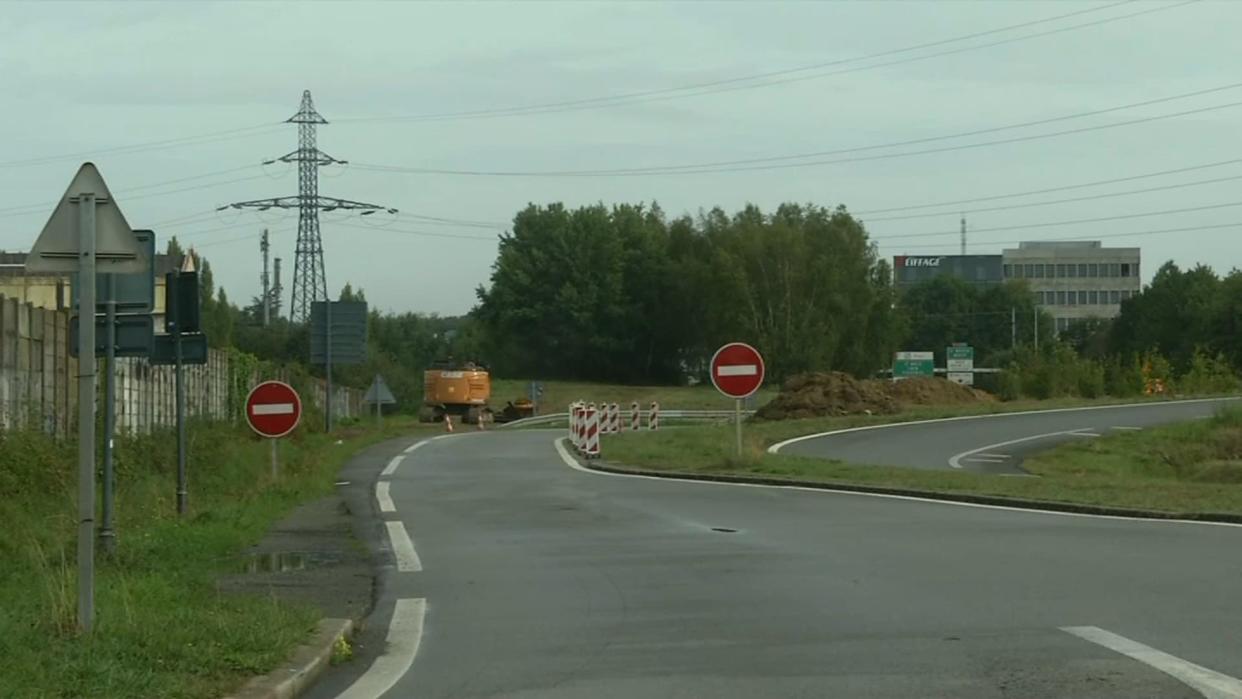 L'opération policière était menée au niveau de la bretelle de sortie de la rocade à Rennes. - BFMTV