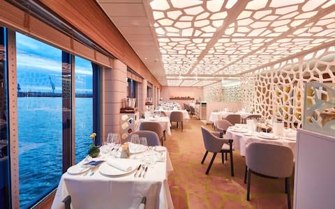 Hanseatic Inspiration's restaurant - Credit: Hapag-Lloyd Cruises