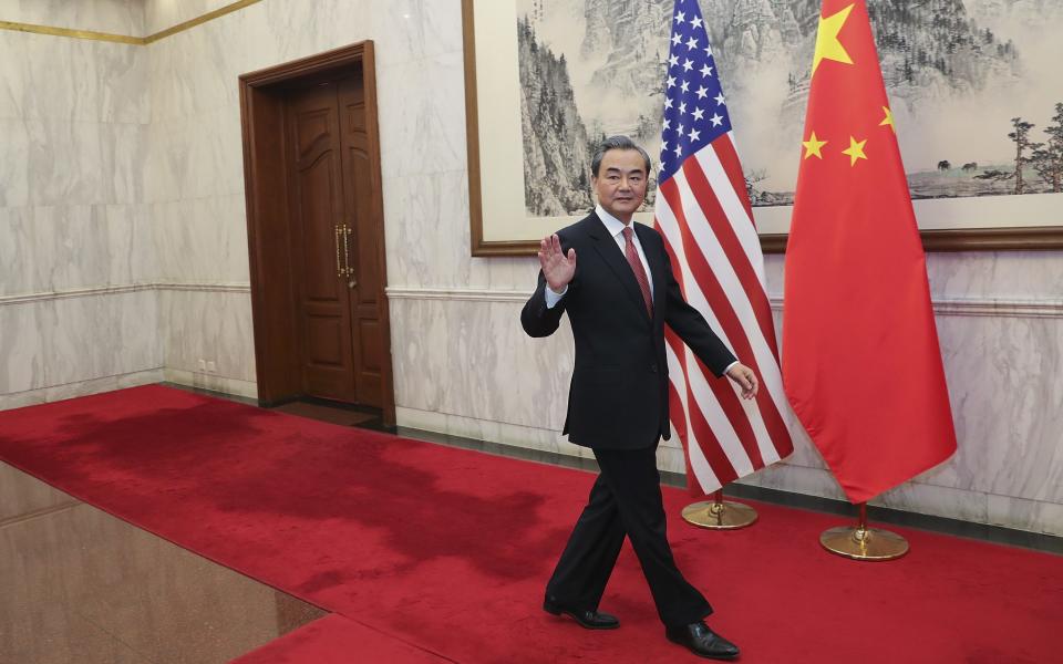 Chinese Foreign Minister Wang Yi arrives before meeting with U.S. Secretary of State Rex Tillerson - Credit: Getty Images