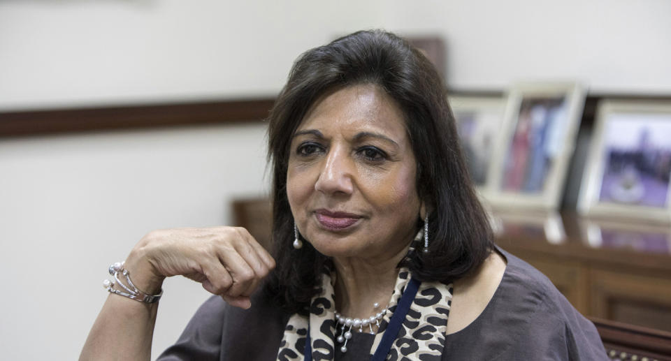 With a net worth of 36,600 crore, Biocon chairperson Kiran Mazumdar-Shaw is the second-richest woman in India. Photo: Getty Images