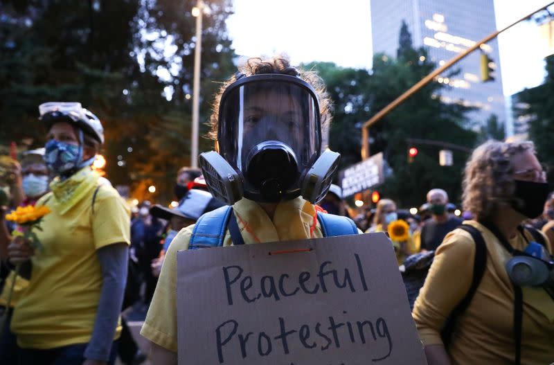 Protest against racial inequality in Portland