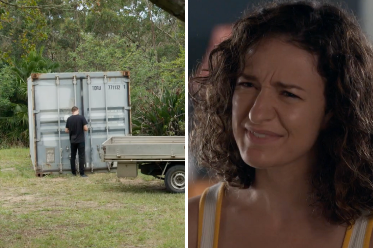 A kidnapping storyline set in a shipping container? How original. Photo: Seven 
