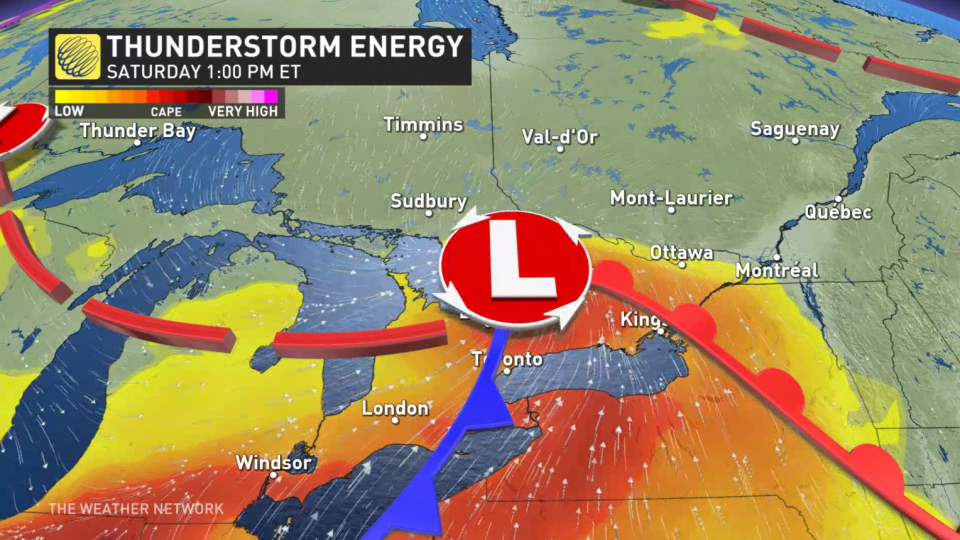 ON Storm Risk Saturday