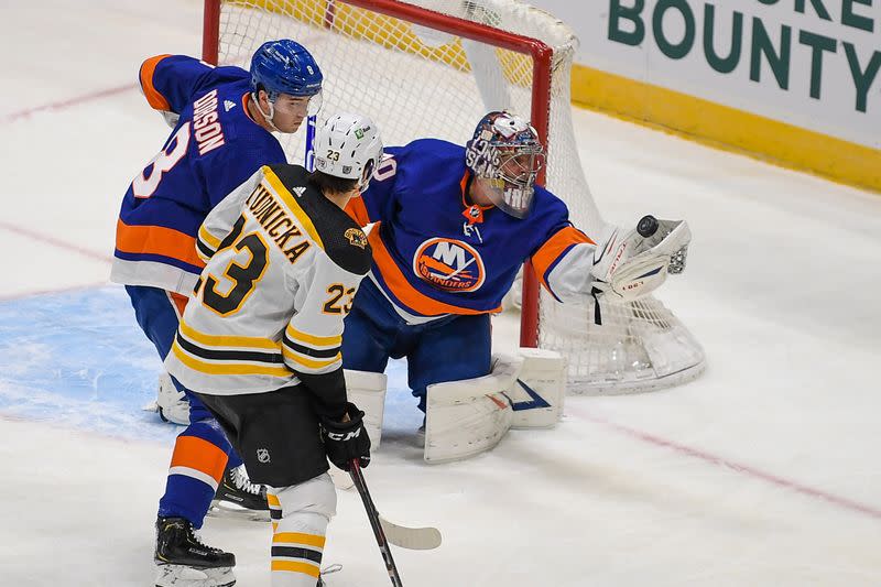 NHL: Boston Bruins at New York Islanders