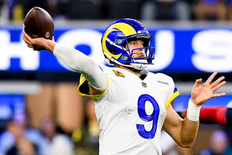 Will Matthew Stafford and the Los Angeles Rams rebound against the San Francisco 49ers in Week 10 of the 2021 NFL season?