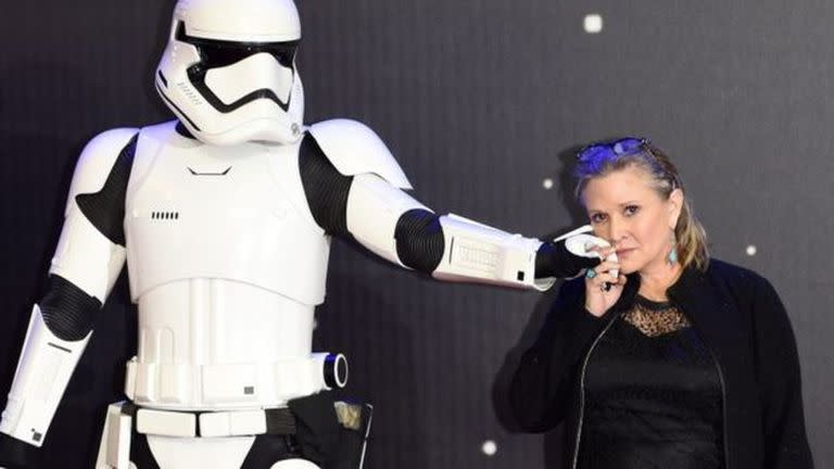 Fisher volvió al papel de Princesa Leia en Star Wars: El despertar de la fuerza