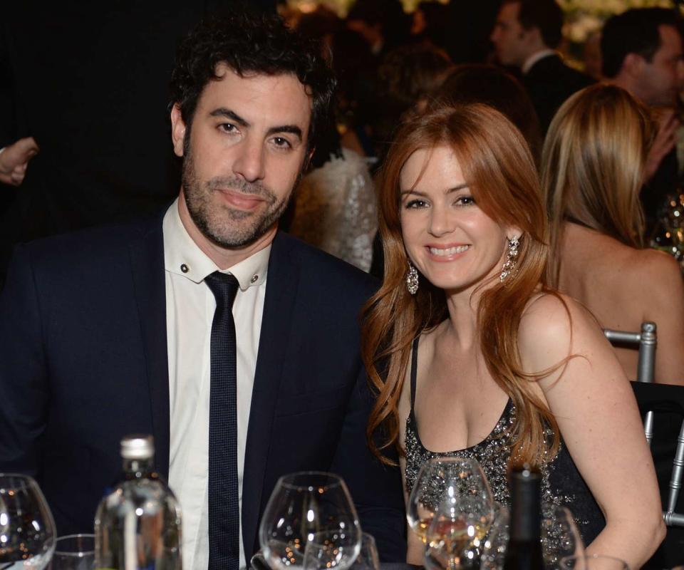 Sacha Baron Cohen and Isla Fisher attend 41st AFI Life Achievement Award Honoring Mel Brooks at Dolby Theatre on June 6, 2013 in Hollywood, California. Special Broadcast will air Saturday, June 15 at 9:00 P.M. ET/PT on TNT and Wednesday, July 24 on TCM as part of an All-Night Tribute to Brooks