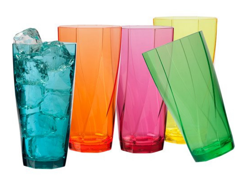 Creativeware Creative Bath Twist 24-Ounce Assorted Plastic Tumblers (10-pack). (Photo: Walmart)