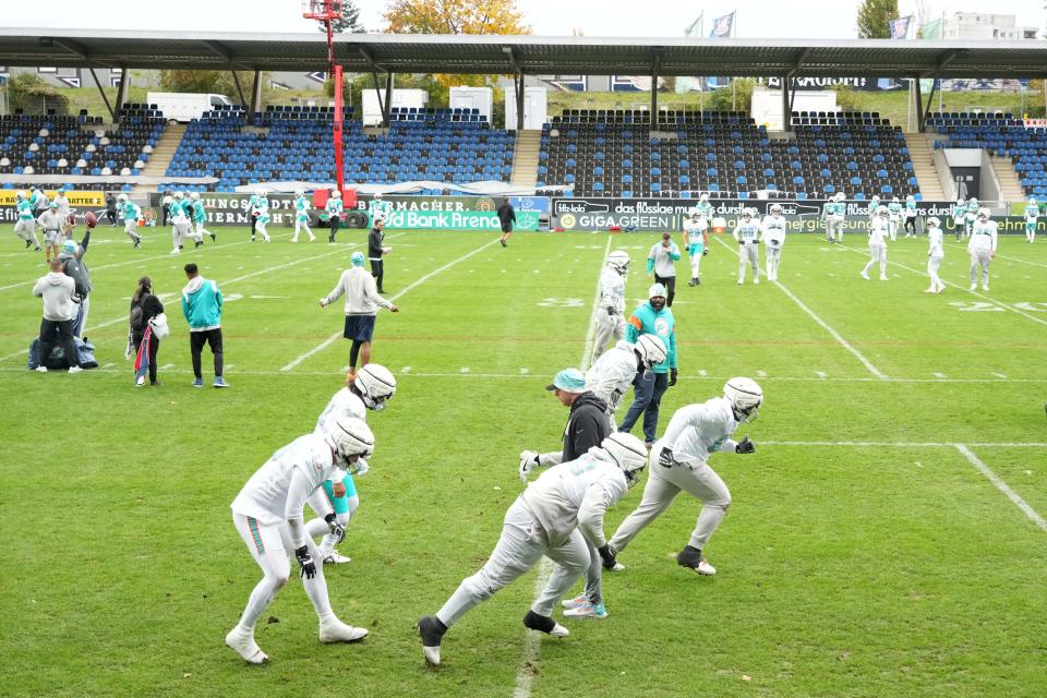 The Indianapolis Colts will practice Friday at PSD Bank Arena in Frankfurt, Germany, which is where the Miami Dolphins held their practice last week before playing the Kansas City Chiefs.