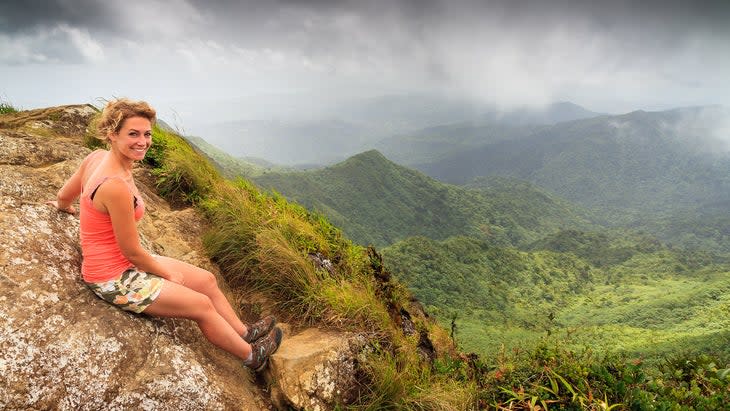 <span class="article__caption">Hiking high in the beautiful jungle of the El Yunque National Forest, Puerto Rico</span> (Photo: dennisvdw/Getty)