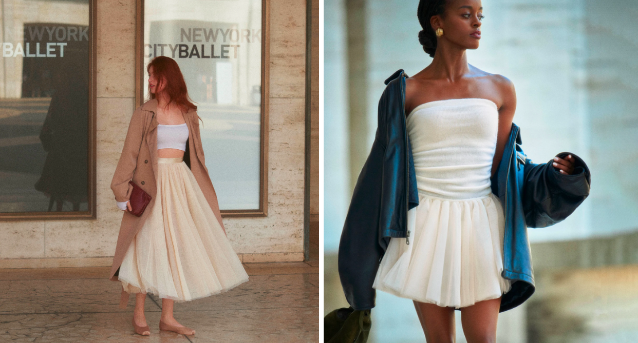 Here's how I styled Reformation's balletcore collection for fall. Photos via Reformation.