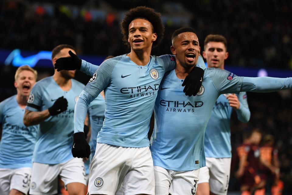 Leroy Sane scored twice as Manchester City beat Hoffenheim to secure top spot in Group F