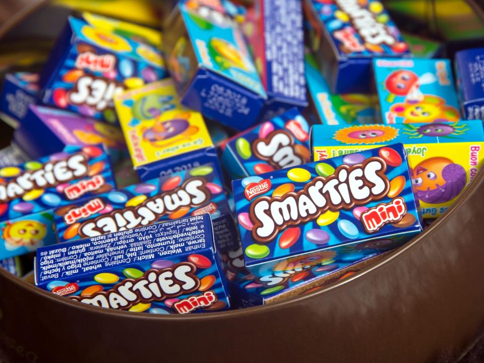 Box of Smarties candies