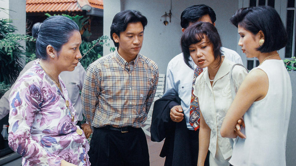 Singapore's first local English-language TV drama series Masters of the Sea starred (from left) Margaret Chan, Ng Chin Han, Nora Samosir and Wong Li-lin.