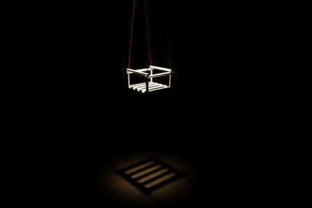 A swing is pictured at the exhibition in the Bosnian War Childhood museum in Sarajevo, Bosnia and Herzegovina December 7, 2017. Picture taken December 7. REUTERS/Dado Ruvic