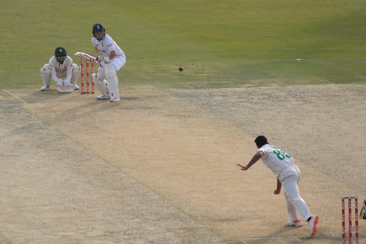 The Rawalpindi pitch used for the first Test between Pakistan and England has been rated as ‘below average’ (Anjum Naveed/AP) (AP)