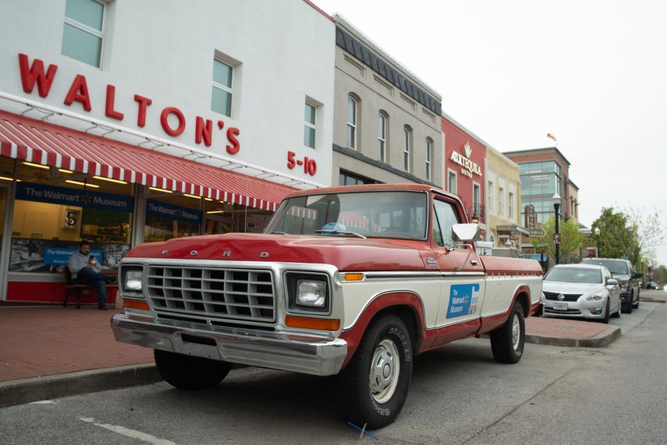 The classic Walton's 5-10 store in Bentonville, Ark., is now the Walmart Museum and Cafe, which draws tourism to the town square. Walton family influence is evident — the Walmart corporation is headquartered there — but city officials are trying to move toward one known as a trail and cultural destination.