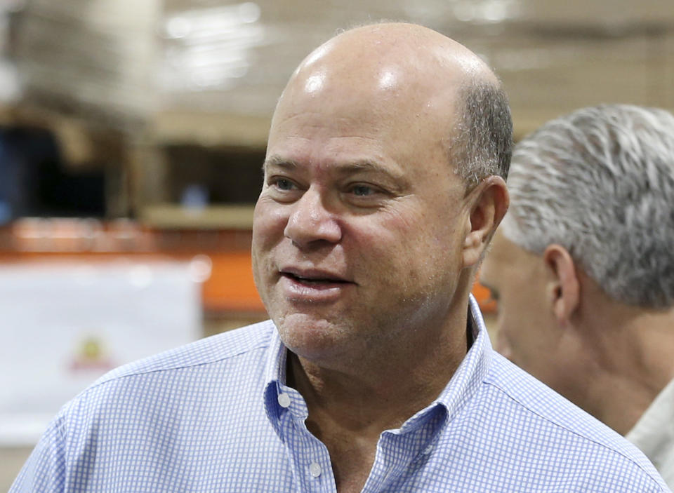 Billionaire hedge fund manager David Tepper, who is expected to buy the Carolina Panthers, has been critical of Donald Trump. (AP)