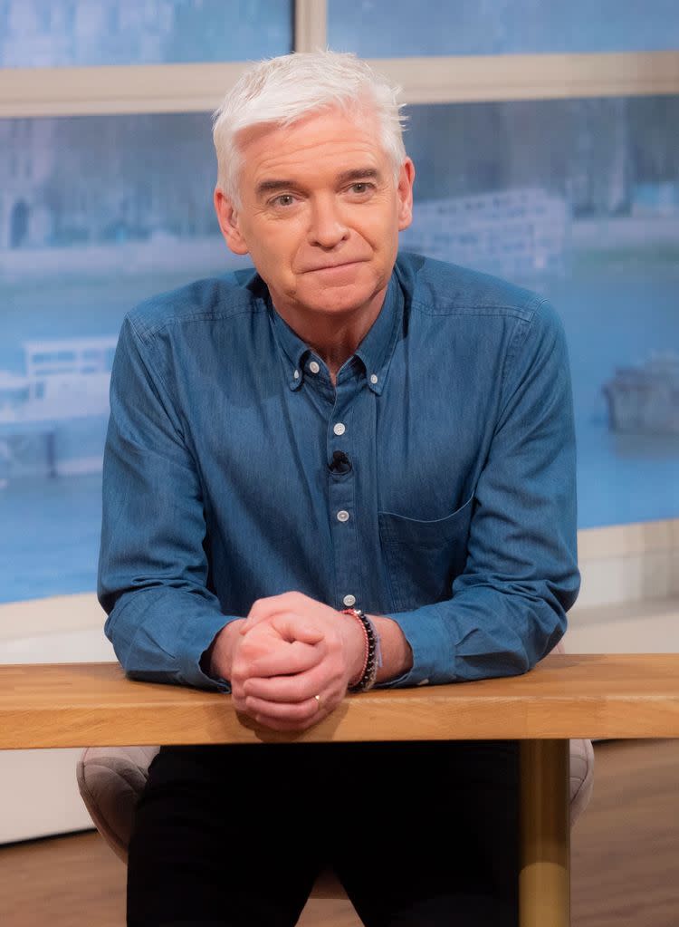 Phillip Schofield wears a denim shirt on This Morning