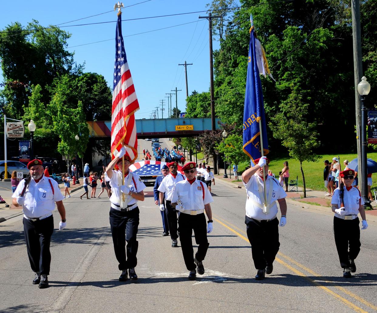 American Legion Post 166 leads the 2022 Mamorial Day Parade in Alliance on May 30, 2022.