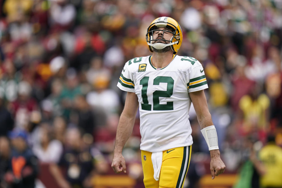 The Packers are double-digit underdogs for the first time ever with Aaron Rodgers at quarterback. (AP Photo/Patrick Semansky)