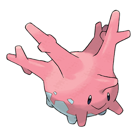 The <a href="https://www.pokemon.com/us/pokedex/corsola" target="_blank" rel="noopener noreferrer">original version</a> of Corsola was a "coral" type based on living coral reefs. (Photo: The Pokémon Co. International)