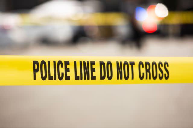 <p>Getty</p> A stock image of police tape.