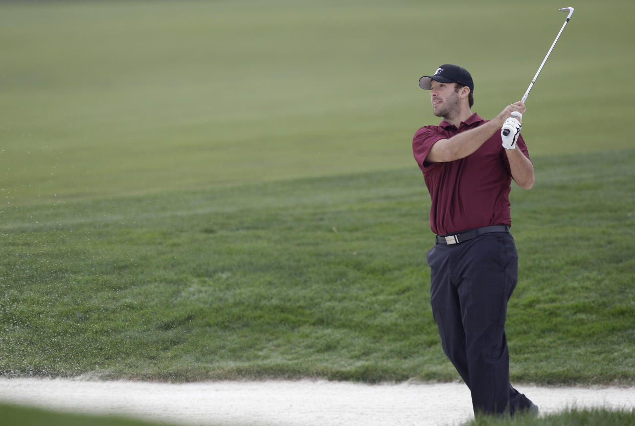 Tony Romo finds himself in the envious position of being able to casually turn down a six-figure payday after winning a golf tournament. (AP)