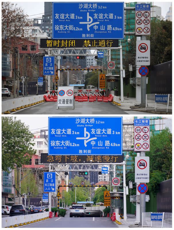 The Wider Image: Before and After: life is slowly reemerging in Wuhan
