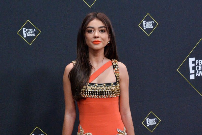 Sarah Hyland attends the People's Choice Awards in 2019. File Photo by Jim Ruymen/UPI