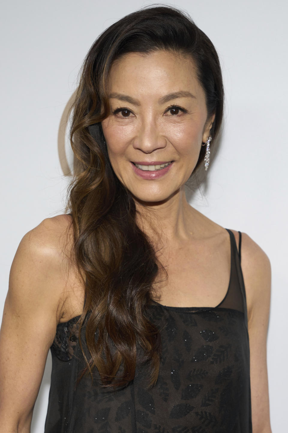 Michelle Yeoh arrives at the 34th annual Producers Guild Awards on Saturday, Feb. 25, 2023, at the Beverly Hilton Hotel in Beverly Hills, Calif. (Photo by Allison Dinner/Invision/AP)