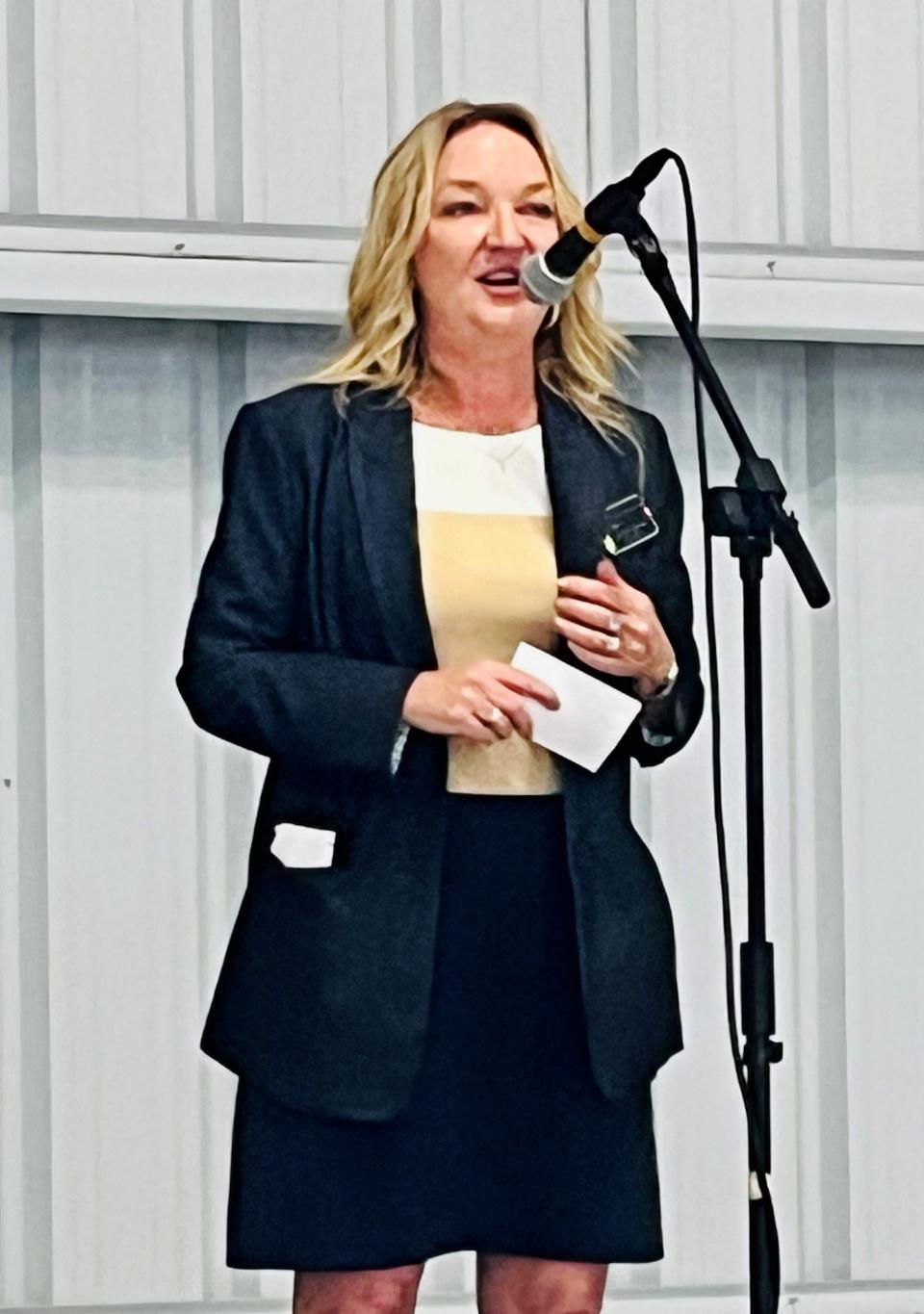 Cristel Johnson, broker at Paradise Coast Property Team, organized a Friends of the Airport event at the Naples Airport Feb. 28, 2024.