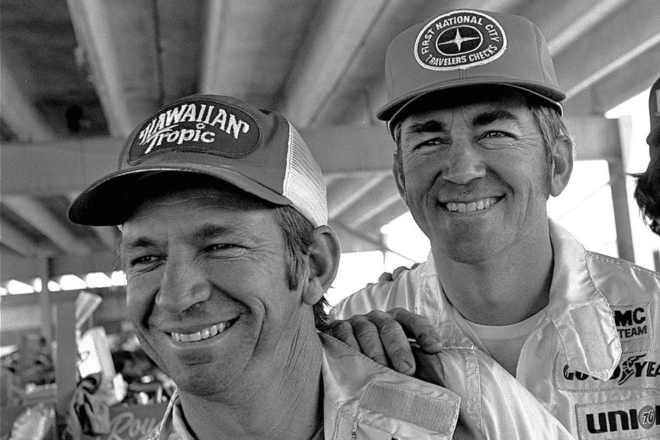 Donnie Allison, left, with brother Bobby.