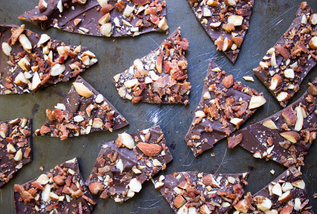 3-Ingredient Chocolate Bacon Bark