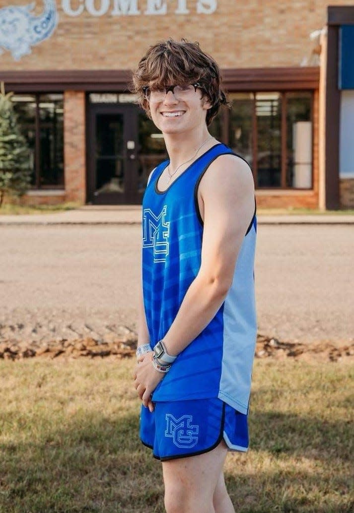 Mackinaw City's Braylon Currie has been voted the Daily Tribune's 2023 Preseason Cross Country Runner of the Year.