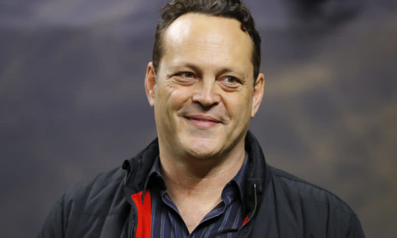 Vince Vaughn attending the College Football Playoff game.
