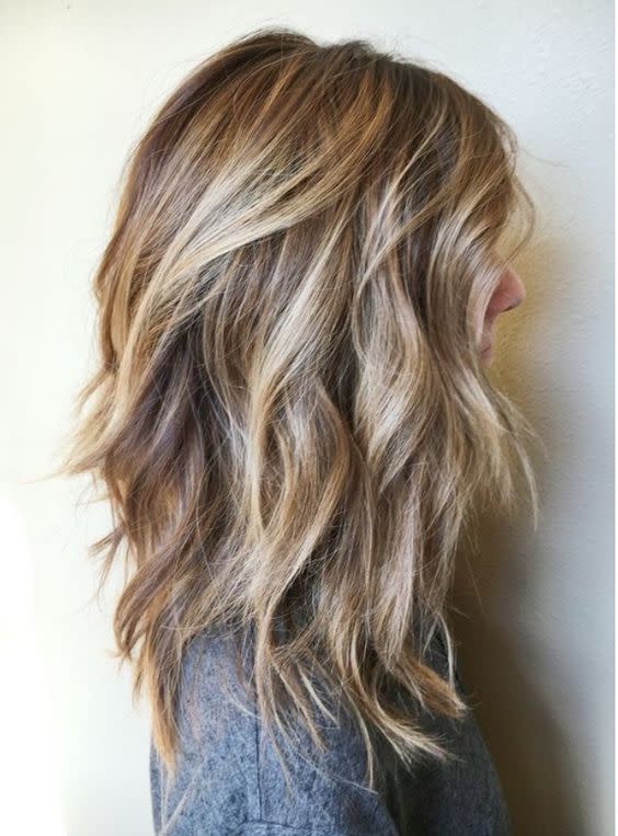 Cut and color: good if your trying to transition from brown to blonde: 